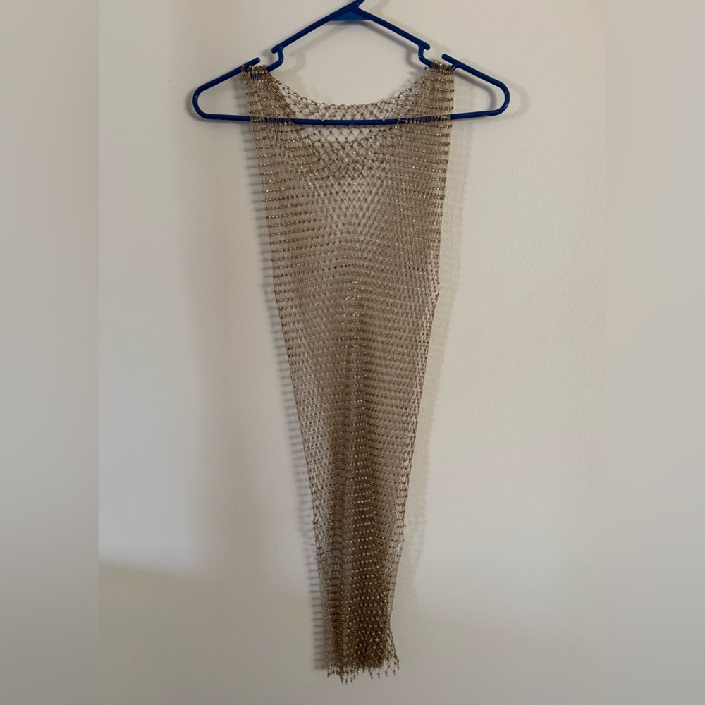 Gold Mesh Chainmail Dress